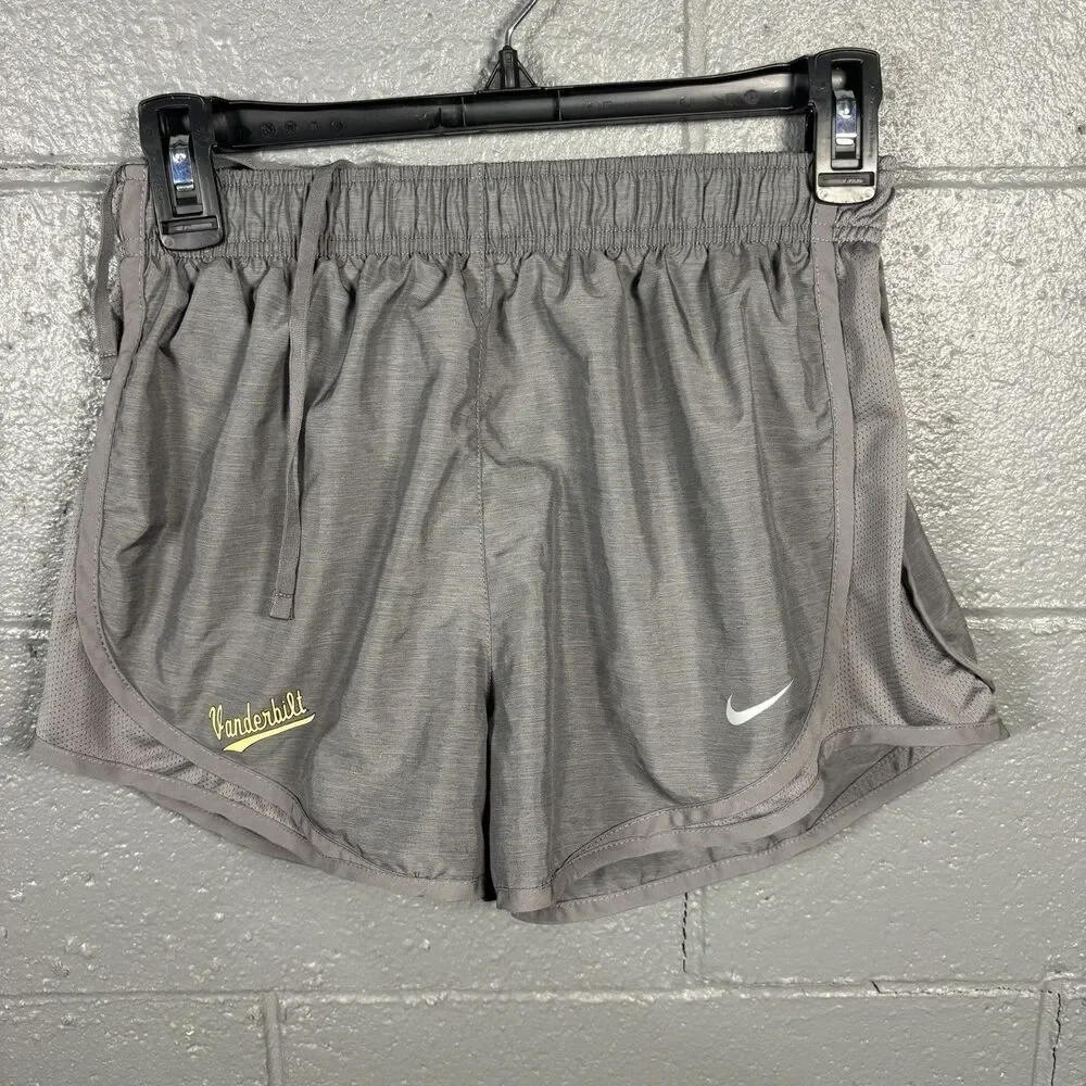 Nike Dri-FIT Vanderbilt Commodores Women's S Running Shorts Gray NCAA